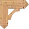Ekena Millwork Westlake Arts and Crafts Smooth Bracket w/ Offset Brace, Western Red Cedar, 7 1/2"W x 20"D x 20"H BKT0806X20X20WTL03SWR - alternate 4